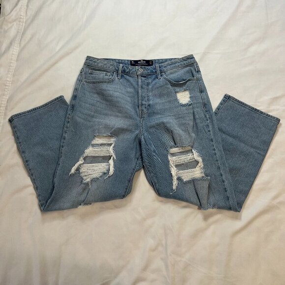 Hollister Denim - Hollister Light Wash High Waist Distressed Denim Jeans | Size 9S